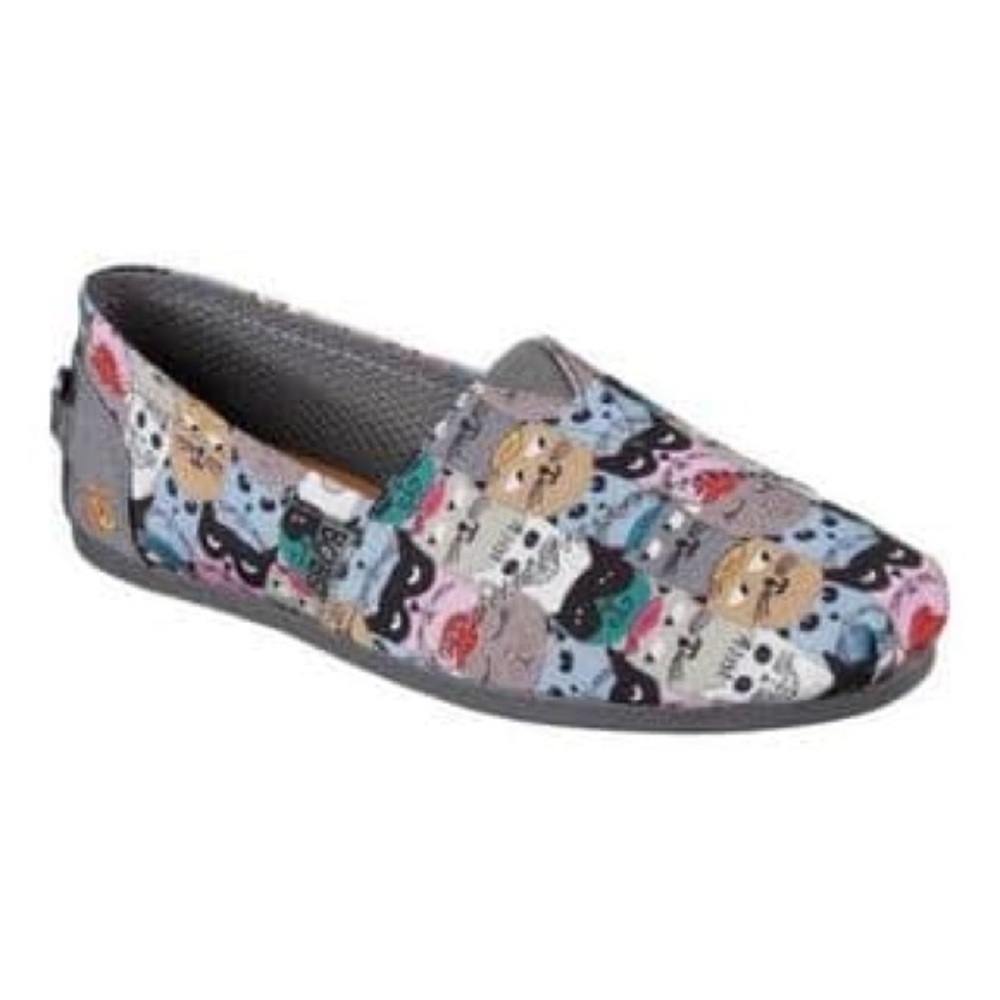 BOBS women's Skechers Cat print shoe size 8